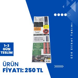 E34 Etiket Takımı