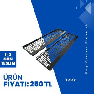 Boş Yazısız Plakalık