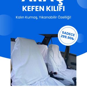 Kefen Beyaz Servis Kılıfı